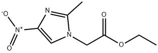 2-(2-甲基-4-硝基-1H-咪唑-1-基)乙酸乙酯 结构式