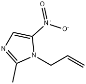1-烯丙基-2-甲基-5-硝基-1H-咪唑 结构式