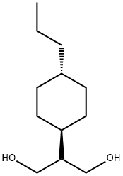 2-(TRANS-4'-N-PROPYL-CYCLOHEXYL)PROPANE-1,3-DIOL 结构式