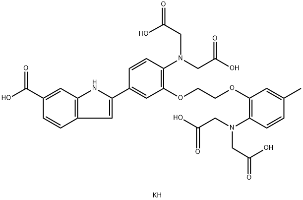 荧光钙探针INDO-1FF五钾盐 结构式