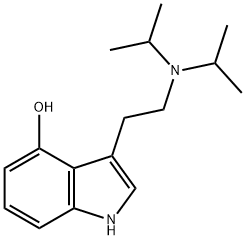 4-羟基-N,N-二异丙基色胺 结构式