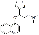 S-(+)-N,N-二甲基-3-(1-萘氧基)-3-(2-噻吩)-丙胺 结构式