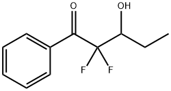 1-Pentanone, 2,2-difluoro-3-hydroxy-1-phenyl- (9CI) 结构式