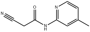 2-氰基-N-(4-甲基吡啶-2-基)乙酰胺 结构式
