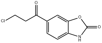 6-(3-氯丙醇基)苯并[D]恶唑-2(3H)-酮 结构式