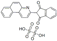 2-苯并[F]喹啉-3-基-1H-茚-1,3-(2H)-二酮二磺基衍生物 结构式
