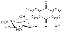 大黄酚-8-O-葡萄糖苷 结构式
