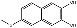 2,3-Naphthalenediol, 6-(methylthio)- (9CI) 结构式