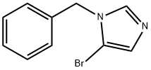 1-苯甲基-5-溴-1H-咪唑 结构式