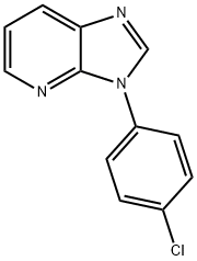 3-(4-Chlorophenyl)-3H-imidazo(4,5-b)pyridine 结构式