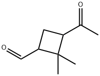 Cyclobutanecarboxaldehyde, 3-acetyl-2,2-dimethyl- (9CI) 结构式