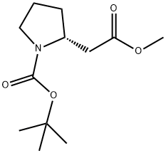 (R)-2-(2-吡咯烷基)乙酸甲酯 结构式