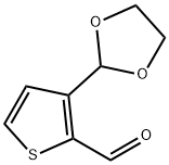 2-Formyl-3-thiophenecarboxaldehyde ethylene acetal 结构式