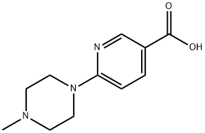 6-(4-甲基哌嗪基)-3-吡啶甲酸 结构式