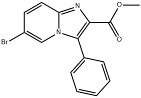 6-溴-3-苯基咪唑并[1,2-A]吡啶-2-羧酸甲酯 结构式