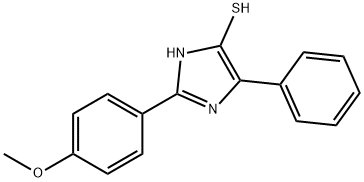 2-(4-Methoxyphenyl)-4-phenyl-1H-imidazole-5-thiol 结构式