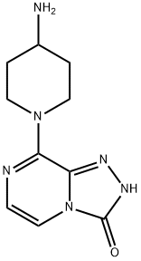 8-(4-Aminopiperidin-1-yl)[1,2,4]triazolo[4,3-a]pyrazin-3(2H)-one 结构式