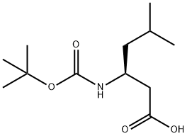 BOC-L-Β-高亮氨酸 结构式