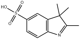 2,3,3-三甲基-3H-吲哚-5-磺酸 结构式