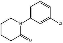 1-(3-氯苯基)-2-哌啶酮 结构式