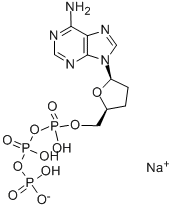 2',3'-双脱氧腺苷-5'-三磷酸 结构式