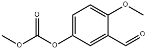 3-甲酰基-4-甲氧基苯基甲基碳酸酯 结构式