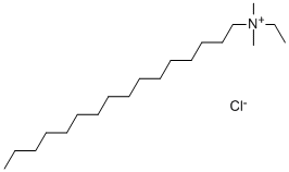 ETHYLHEXADECYLDIMETHYLAMMONIUMCHLORIDE 结构式