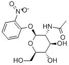 2-硝基苯基-N-乙酰基-BETA-D-氨基葡萄糖苷 结构式