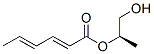 [(2R)-1-hydroxypropan-2-yl] (2E,4E)-hexa-2,4-dienoate 结构式