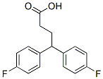 4,4-bis(4-fluorophenyl)butanoic acid 结构式