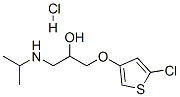 1-(5-chlorothiophen-3-yl)oxy-3-(propan-2-ylamino)propan-2-ol hydrochlo ride 结构式
