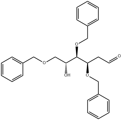 3,4,6-三-O-苄基-2-脱氧-D-吡喃葡萄糖 结构式