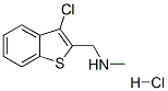 1-(3-氯苯并[B]噻吩-2-基)-N-甲基甲胺盐酸盐 结构式