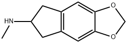 6,7-二氢-N-甲基-5H-茚并[5,6-D]-1,3-二氧戊环-6-胺 结构式