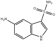 5-氨基1H吲哚-3-磺酰胺 结构式