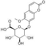 东莨菪亭-Β-D-葡糖苷酸 结构式