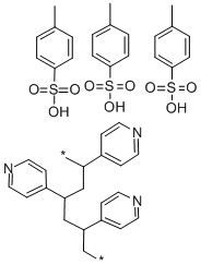 聚(4-乙烯基吡啶对甲苯磺酸盐) 结构式