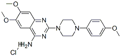 6,7-DIMETHOXY-2-[4-(4-METHOXYPHENYL)PIPERAZIN-1-YL]QUINAZOLIN-4-AMINE HYDROCHLORIDE 结构式
