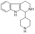 1H-Pyrido(3,4-b)indole, 2,3,4,9-tetrahydro-1-(4-piperidinyl)- 结构式