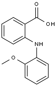 2-[(2-甲氧基苯基)氨基]-苯甲酸 结构式