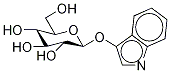 3-吲哚酚-Β-D-葡萄糖苷三水合物 结构式