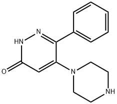 6-苯基-5-(哌嗪-1-基)哒嗪-3-醇 结构式