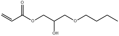 3-丁氧基-2-羟基丙基丙烯酸酯 结构式