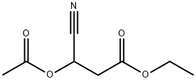 3-ACETOXY-3-CYANO-PROPIONIC ACID ETHYL ESTER 结构式