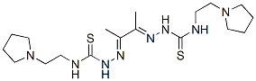 1,1'-(1,2-Dimethyl-1,2-ethanediylidene)bis[4-[2-(pyrrolidin-1-yl)ethyl]thiosemicarbazide] 结构式