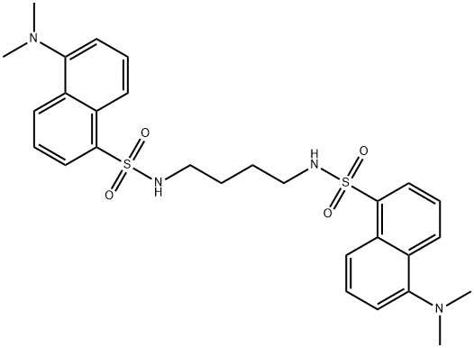 二丹磺酰-1,4-二氨基丁烷 结构式