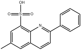 8-Quinolinesulfonic  acid,  6-methyl-2-phenyl- 结构式