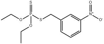 Dithiophosphoric acid O,O-diethyl S-(3-nitrobenzyl) ester 结构式
