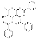 1,2,3-Tri-O-benzoyl-a-L-fucopyranose 结构式