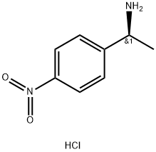(S)-Α-甲基-4-硝基苄胺盐酸盐 结构式